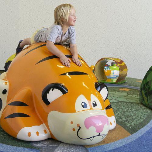 Sculpture en mousse - BENNY THE TIGER  - Soft Play LLC - à poser / pour aire de jeux / orange