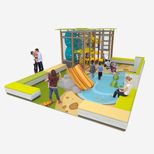 Parcour d'obstacles parkour - SAFARI ADVENTURE  - Soft Play LLC - pour aire de jeux / grimpeur / toboggan