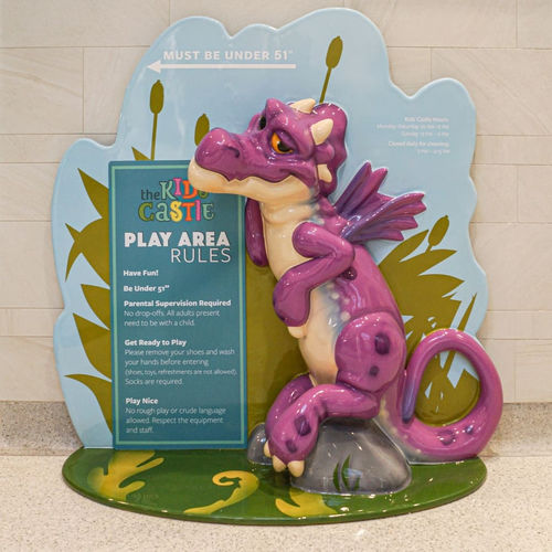Panneau signalétique encastrable - Soft Play LLC - au sol / en plastique / en carton