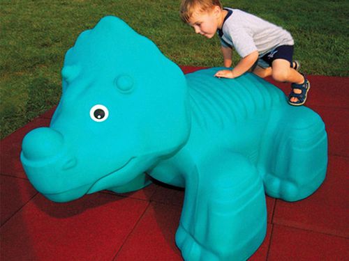 Sculpture en plastique - TRICERATOPS   - Soft Play LLC - d'extérieur / au sol / pour aire de jeux