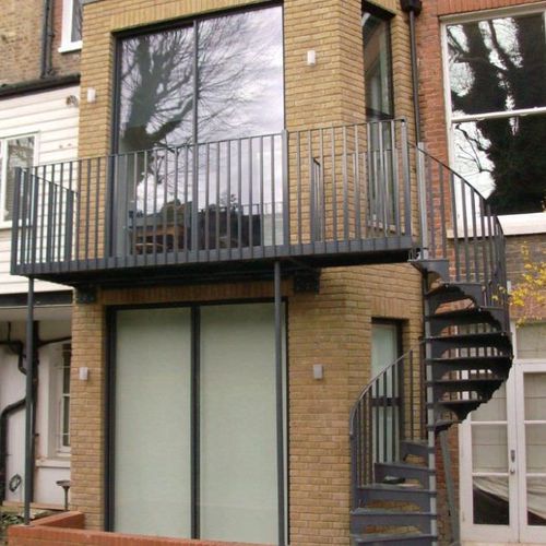 Escalier en colimaçon - EXTERNAL - British Spirals & Castings - à marches en métal / structure en métal / contemporain