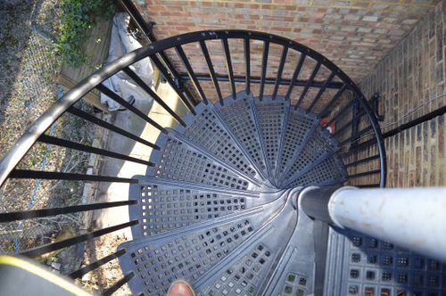 Escalier en colimaçon - LCC - British Spirals & Castings - à marches en fonte / structure en fonte / structure en métal