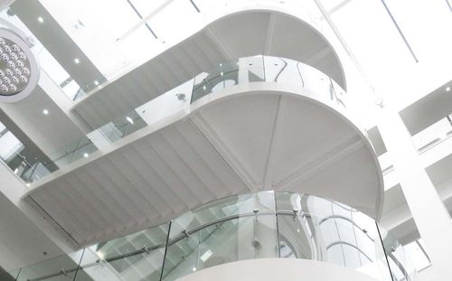 Escalier demi-tournant - HARBOURSIDE - Canal Engineering - à marches en verre / structure en acier inoxydable / contemporain