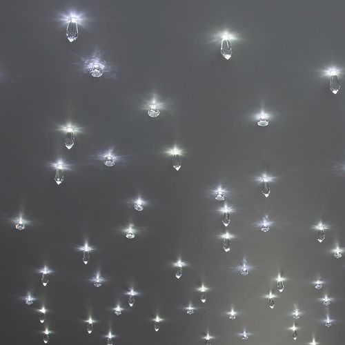 Plafonnier contemporain - CRISTAUX - Semeur d'étoiles - en cristal / à LED / de salle de bain