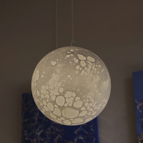 Suspension - LUNE - Semeur d'étoiles - en verre soufflé / design original / d'intérieur