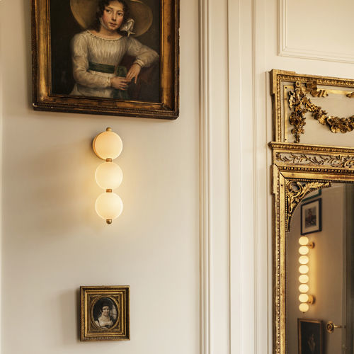 Applique murale contemporaine - BOUCLE D’OREILLE - Semeur d'étoiles - d'intérieur / en laiton / en verre soufflé