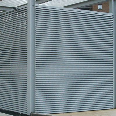 Grille de ventilation en aluminium - LOUVRES - Levolux - linéaire / d'extérieur / de porte