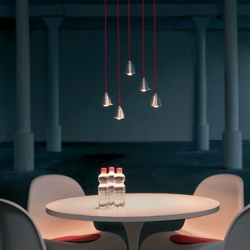 Éclairage sur rail en aluminium - Athene SPL - less'n'more - à LED / conique / en verre