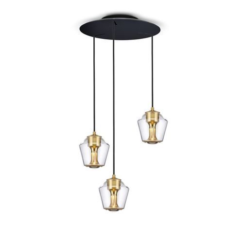 Suspension - Ethics GPL - less'n'more - en aluminium anodisé / en verre soufflé / en cristal