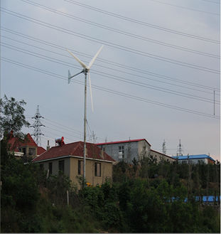Petite éolienne à axe horizontal - FS-3kW - Zhejiang WinPower Energy - tripale / sur mât autoporteur