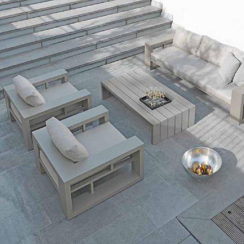 Fauteuil contemporain - EVERGLADES - BOREK parasols | outdoorfurniture - en textile résistant à l'eau / en aluminium / avec coussin amovible