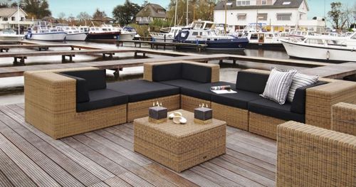 Canapé modulable - PROVENCE - BOREK parasols | outdoorfurniture - contemporain / de terrasse / en Sunbrella®