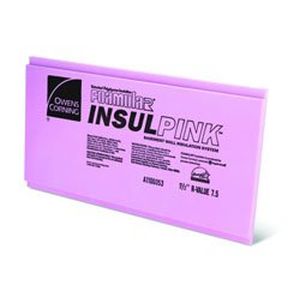 Isolant thermo-acoustique - INSULPINK® - Owens Corning Insulation - en polystyrène extrudé / pour mur / sans pare-vapeur
