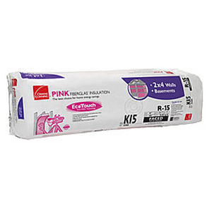 Isolant thermo-acoustique - R-15 ECOTOUCH™  - Owens Corning Insulation - en laine de verre / en rouleau / incombustible