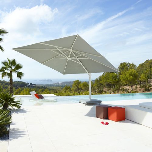 Parasol carré - KINGSTON - Jardinico - orientable / déporté / en tissu acrylique