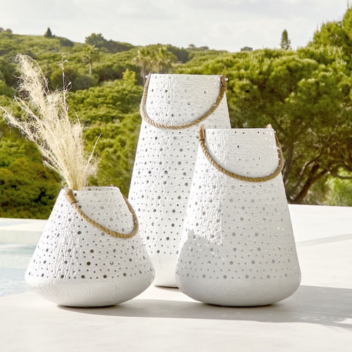 Lanterne en aluminium - MADRAS - Jardinico - en corde