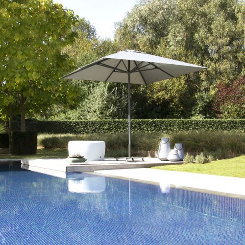 Parasol carré - COSTA - Jardinico - en tissu acrylique / en aluminium / professionnel