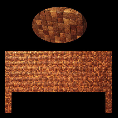 Tête de lit pour lit double - MATAHATI - de style colonial / en noix de coco / sur mesure
