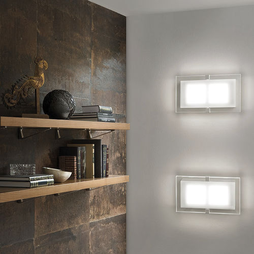 Applique murale contemporaine - SQUARE LED 2041/ A1-A-PL30 - BRAGA F.LLI s.n.c. - d'intérieur / en métal / rectangulaire