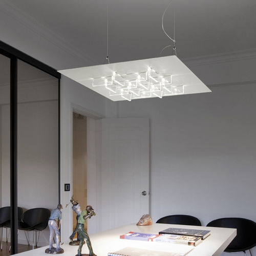 Luminaire suspendu - CRISTALLI 2051-S/50 - BRAGA F.LLI s.n.c. - à LED / carré / en métal