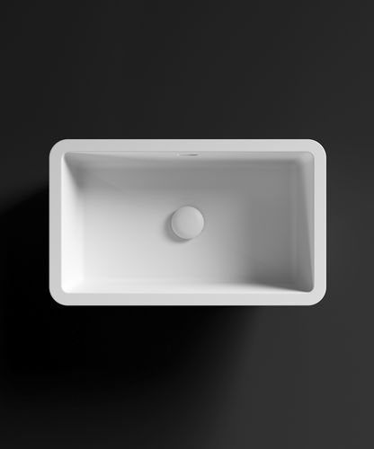 Vasque à encastrer - RCB502 - HI-MACS® - en Solid Surface / durable / rectangulaire