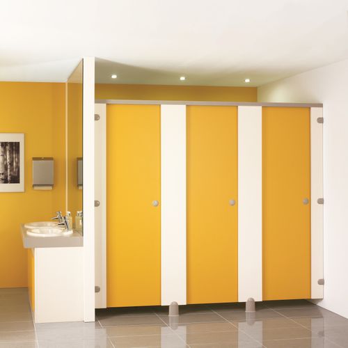 Cabine sanitaire en HPL - AWARD - Venesta - en aluminium anodisé / pour WC / pour établissement public