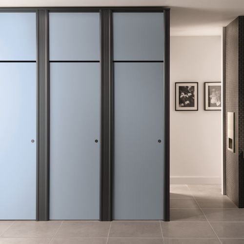 Cabine sanitaire en HPL - CENTURION FULL HEIGHT - Venesta - en aluminium / pour WC / pour établissement public