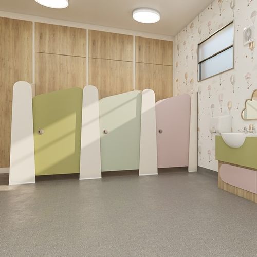 Cabine sanitaire en HPL - LOLLIPOP  - Venesta - pour WC / pour école maternelle