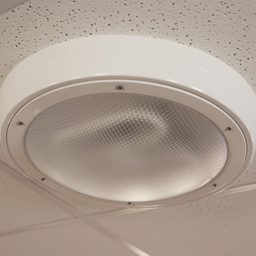 Plafonnier contemporain - PROFILE ANTI-LIGATURE - ASD Lighting - rond / en aluminium / en acier