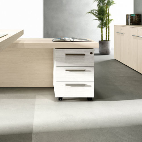 Caisson de bureau en bois - CHARISMA 4.0 - Styloffice S.p.a. - à 3 tiroirs / à clé