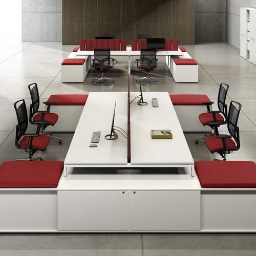 Bureau pour open space - SEDICINONI S1 - Styloffice S.p.a. - sur pied / de 2 à 4 personnes / contemporain