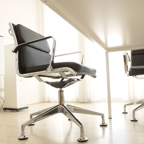 Chaise visiteur contemporaine - Styloffice S.p.a. - d'intérieur / en cuir / en métal
