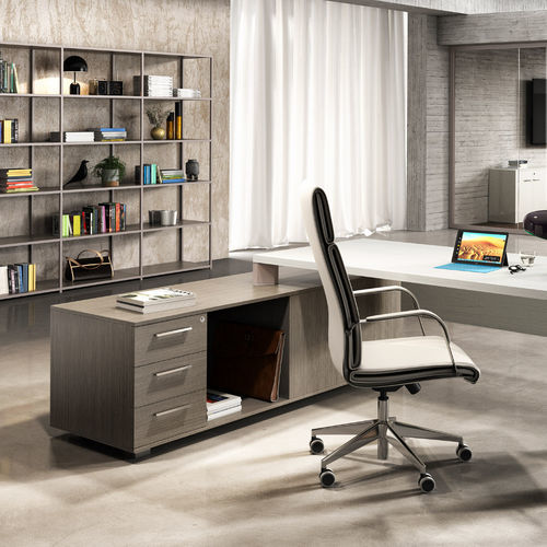 Bureau contemporain - XENO MANAGER - Styloffice S.p.a. - en bois / en métal / piétement en panneaux