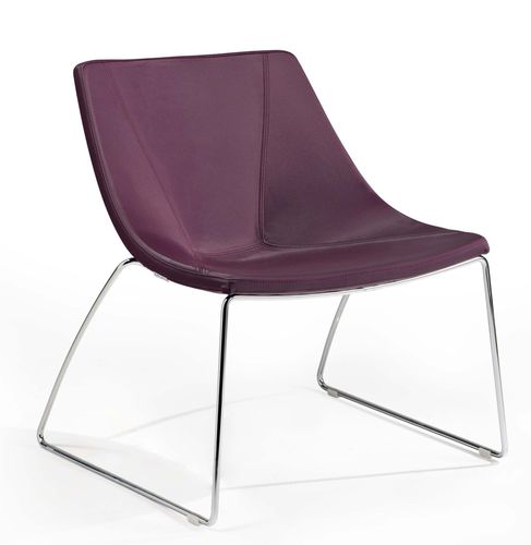Chaise visiteur contemporaine - LOUNGE - Styloffice S.p.a. - d'intérieur / en tissu / avec piètement en métal