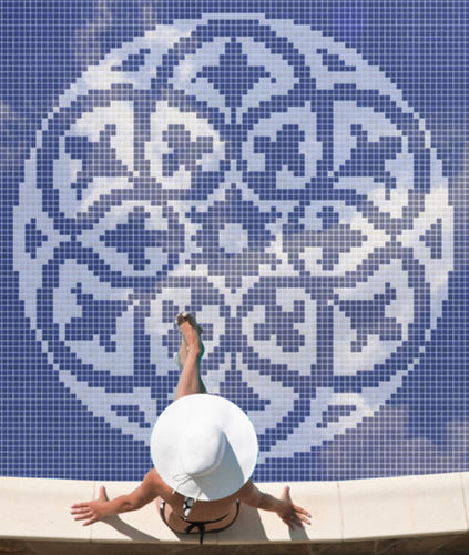 Mosaïque en verre - EUROPA - MEDITERRANEAN SEA : GREECE GREEK ROSE - Hisbalit - brillante / d'intérieur / de piscine