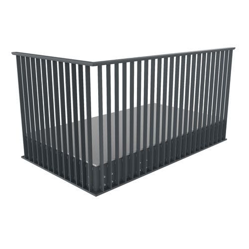 Garde-corps en aluminium - TULIPAN - PESPA ALUMIN - à barreaux / en tôle déployé / d'extérieur