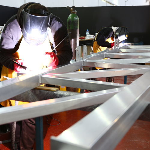 Structure métallique pour bâtiments - SYSTEM-400 - PESPA ALUMIN - pour applications industrielles / en aluminium