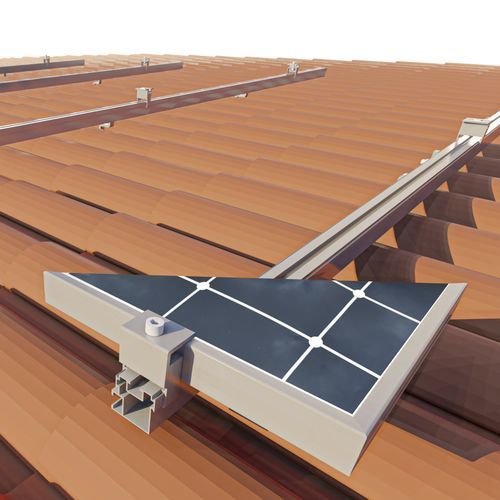 Système de montage pour toiture en tuiles - Pv tile roof  - PESPA ALUMIN - pour installations photovoltaïques