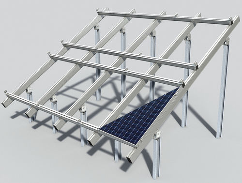 Système de montage de plein champ - PESPA ALUMIN - solaire / pour installations photovoltaïques