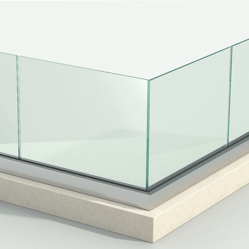 Garde-corps sans cadre - IRIS A4 - PESPA ALUMIN - en aluminium / à panneaux en verre / d'extérieur