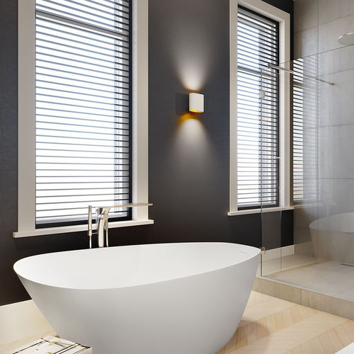 Baignoire en îlot - TOLEDO - RIHO - en Solid Surface / double / blanche