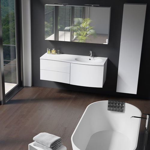 Meuble vasque suspendu - CELANO - RIHO - en bois / contemporain / avec tiroirs
