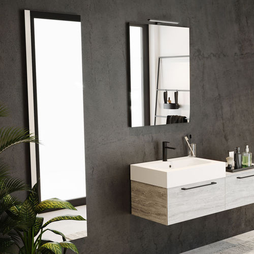 Miroir de salle de bain mural - FRAMED - RIHO - contemporain / rectangulaire / en métal