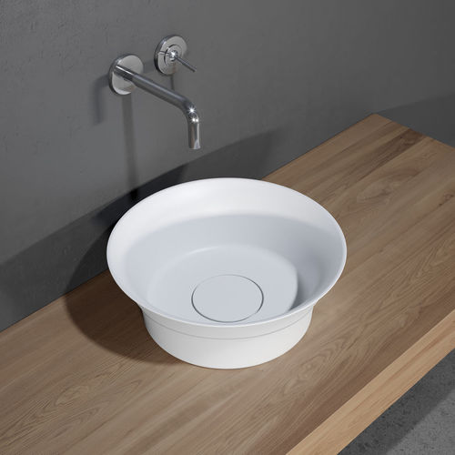 Vasque à poser - BARCA - RIHO - en Solid Surface / ronde / contemporaine
