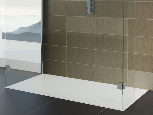 Receveur de douche rectangulaire - BASEL - RIHO - à encastrer / extra plat / en acrylique