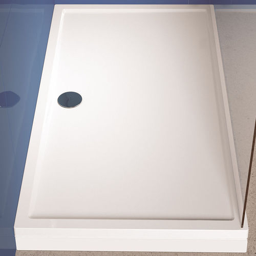 Receveur de douche rectangulaire - DAVOS - RIHO - surélevé / en acrylique