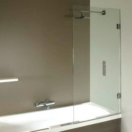 Pare-baignoire battant - SCANDIC M107 - RIHO - en verre trempé / sans cadre