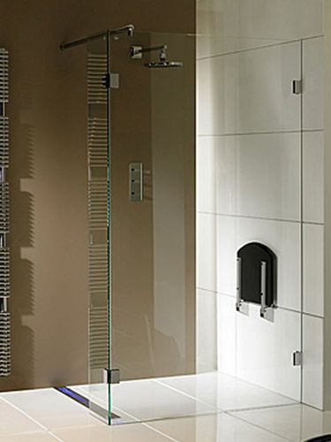 Paroi de douche fixe - SCANDIC S402 - RIHO - d'angle / en verre trempé / sans cadre