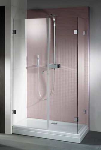 Paroi de douche battante - SCANDIC M204 - RIHO - d'angle / en verre trempé / sans cadre
