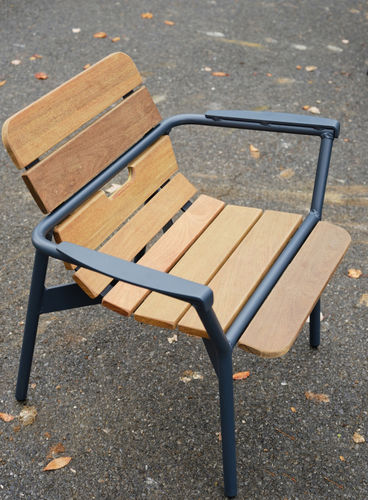 Fauteuil contemporain - 512 - DuMor, Inc. - en bois / en aluminium / noir